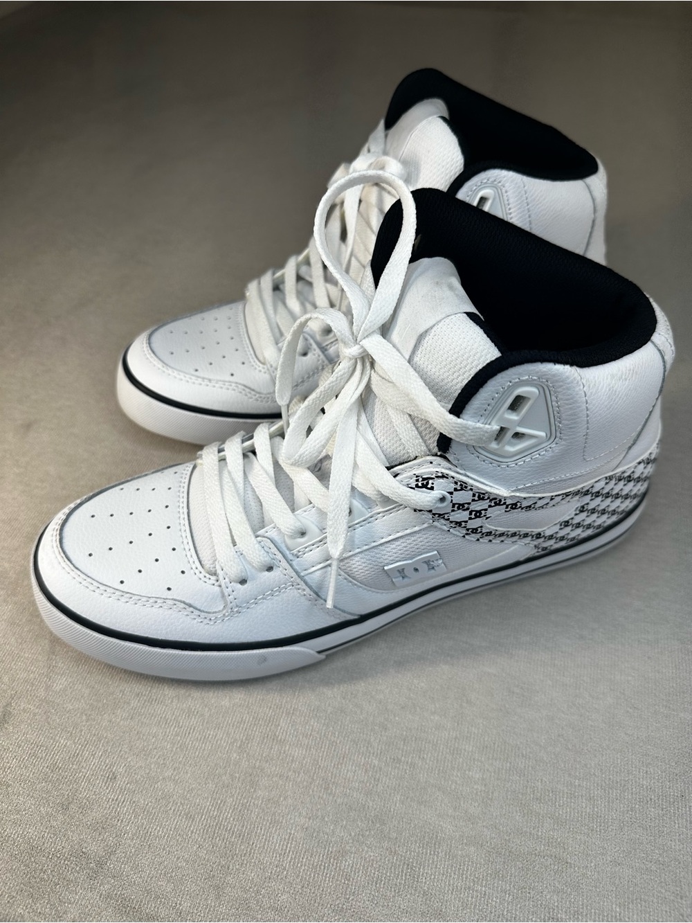 Men's DC White High-Top Athletic Sneakers